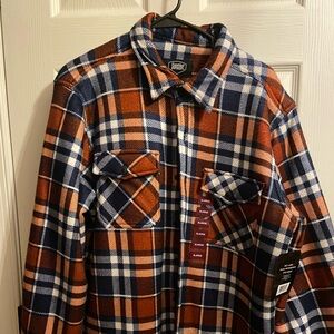 Brand new with tags Men’s XL Sherpa Bonded Fleece shirt jacket